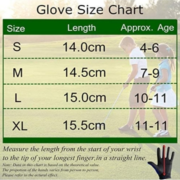 SOLD Singer Ten (3) KIDS GOLF GLOVES SMALL 2 left and one right included - Picture 6 of 10